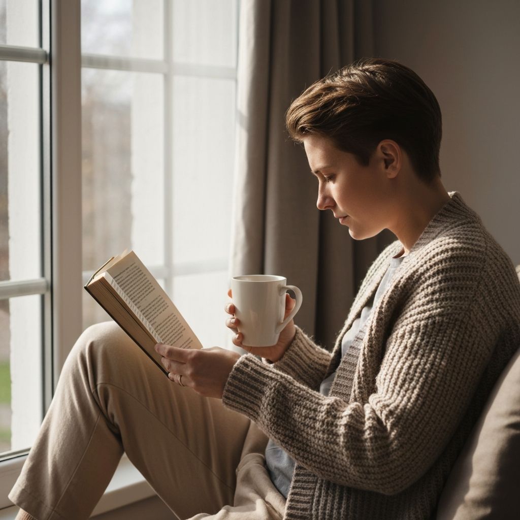 Person relaxing and resting